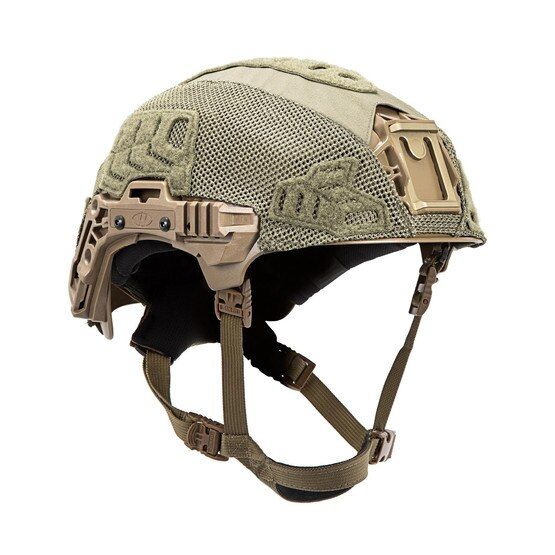 EXFIL Carbon/LTP Rail 3.0 Helmet Cover in Ranger Green from Team Wendy features Polyester mesh sides